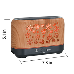 Christmas Snowflake Pattern Humidifier Household Colorful Aromatherapy Humidifier Atmosphere Colorful Diffuser - Image 17