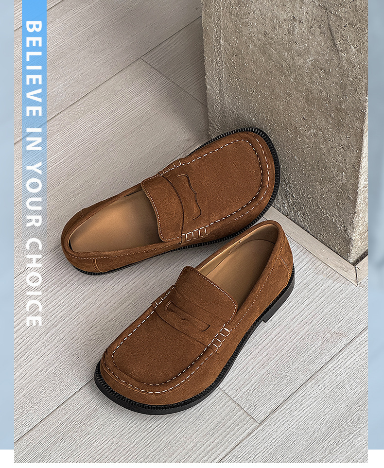 New Vintage Old Coin-style Loafers For Men