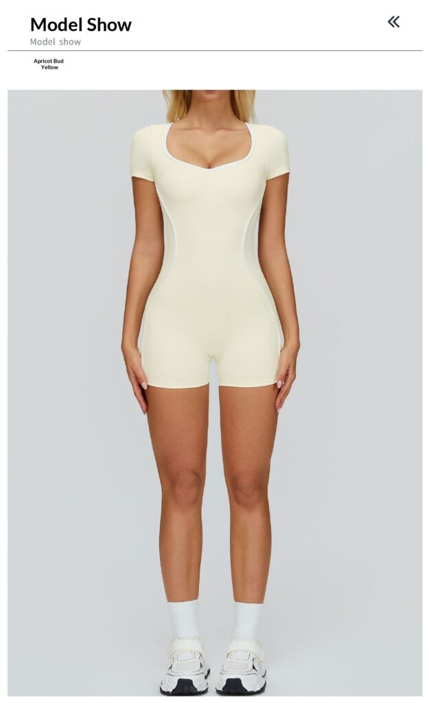 Jumpsuit With Cutout Back, Form-fitting Athletic Fitness Wear