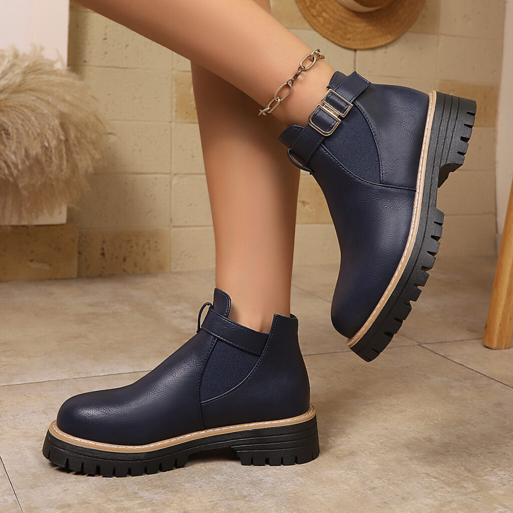 Women's Fashion Martens Boots Women's Winter Thick-Soled