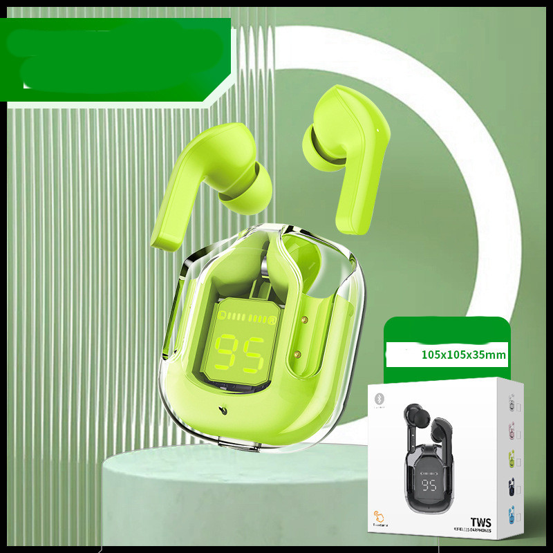 New Mini Transparent Wireless Bluetooth Headset Digital Display ENC Noise Reduction True Wireless Sports Music - Image 43