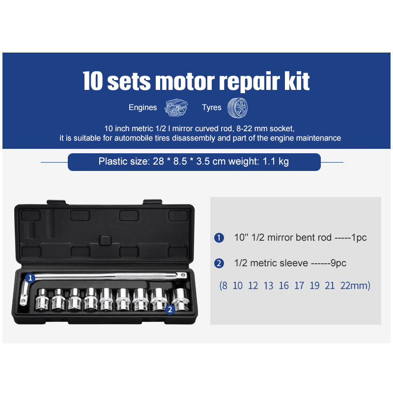 Socket Ratchet Wrench Set Repair Tools - Image 7