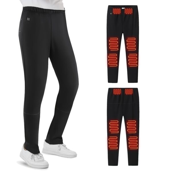 1Pc  Winter Heated Pants For Men Women With 12 Heating Zones 5V USB Powered Heating Trouser With 3 Heating Levels Machine Washable For Outdoor Winter Activities Unisex - Image 17