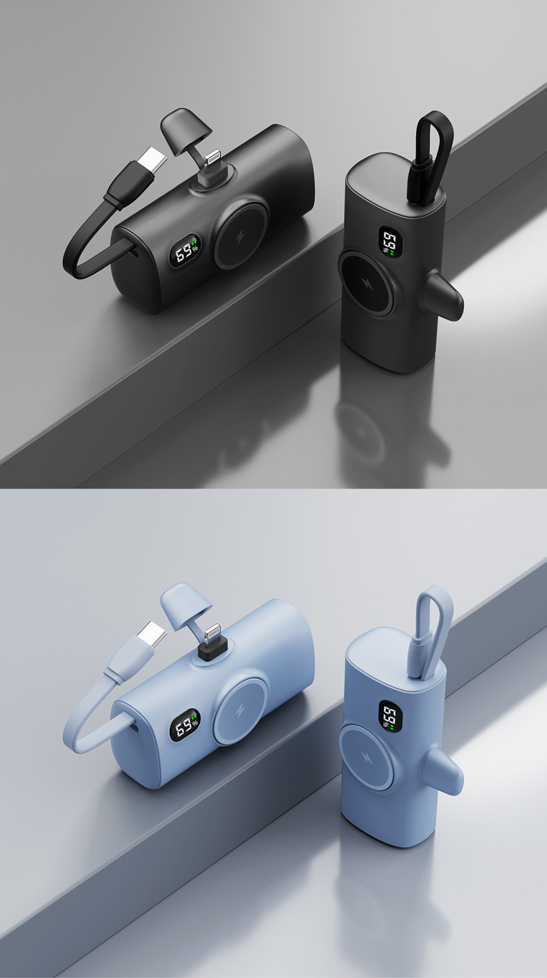 Wireless Magnetic Watch Power Bank With Built-in Cable - Image 16
