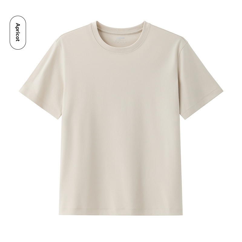 Cool Breathable Liquid-Ammonia Cotton Comfortable T-Shirt Casual Crew Neck Short-Sleeve For Men - Image 3