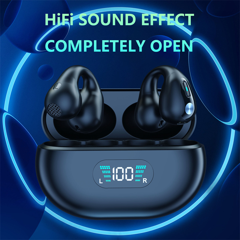 Bone Conduction Headphones TWS Earbuds Ear Clip Bluetooth 5.3 Touch Wireless Earphone In-Ear Bass HIFI Sports Headset - Image 18
