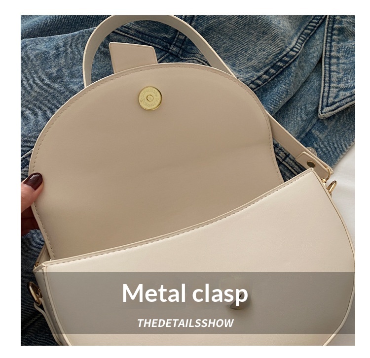 High-end, Fashionable Single-shoulder Bag Niche Saddle Bag