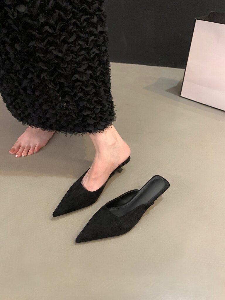 Women's Fashionable Elegant Pointed-Toe Half-Slide High Heels