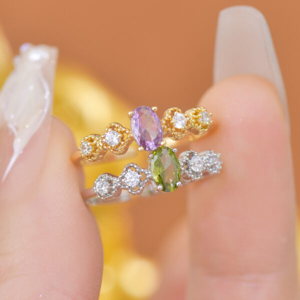 Purple Zircon Niche Versatile Opening Ring - Image 3