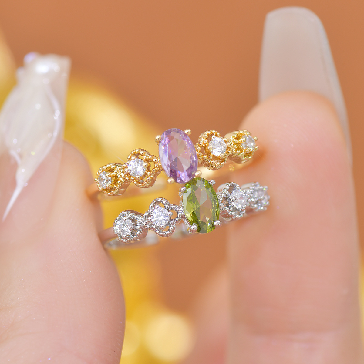 Purple Zircon Niche Versatile Opening Ring - Image 3