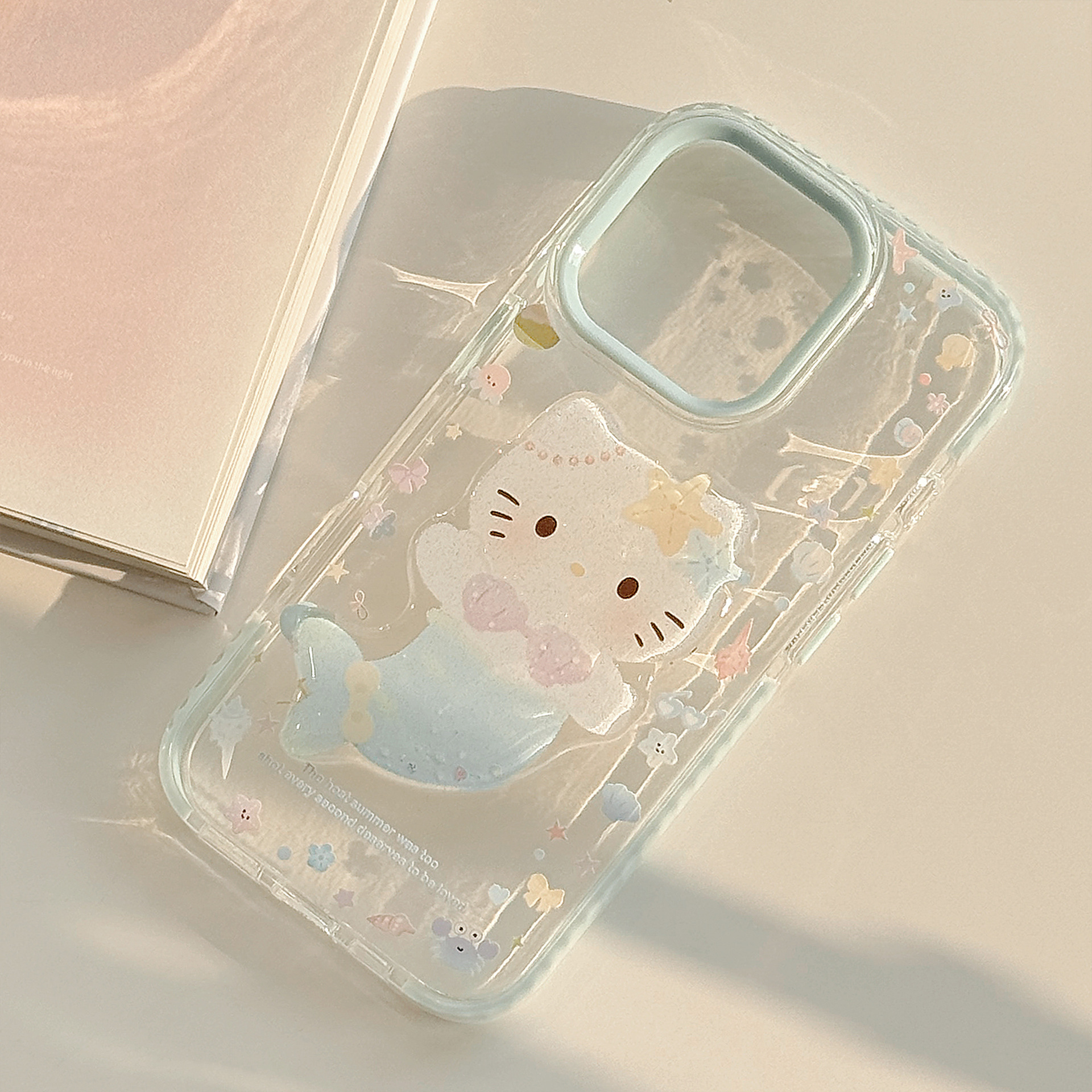 Seaside Cartoon Phone Case With A Mermaid Stand - Image 10