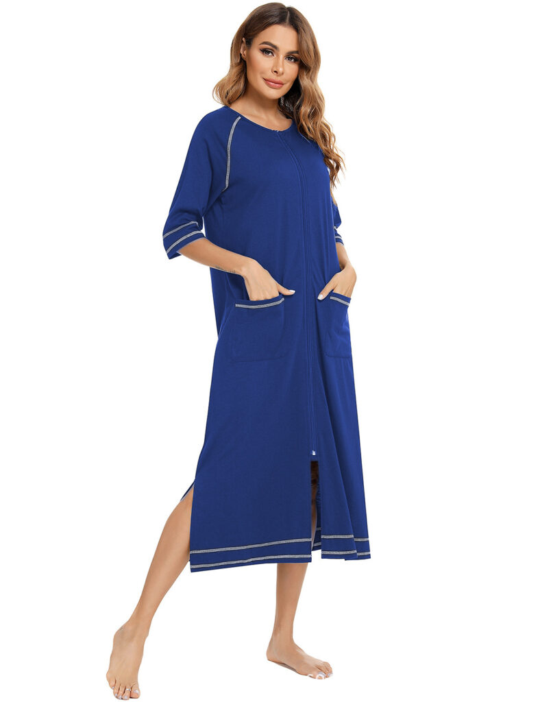 Comfortable Cardigan Womens Base-Layer Pajamas For Autumn And Winter