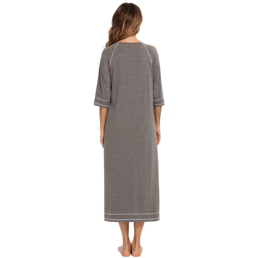 Comfortable Cardigan Womens Base-Layer Pajamas For Autumn And Winter