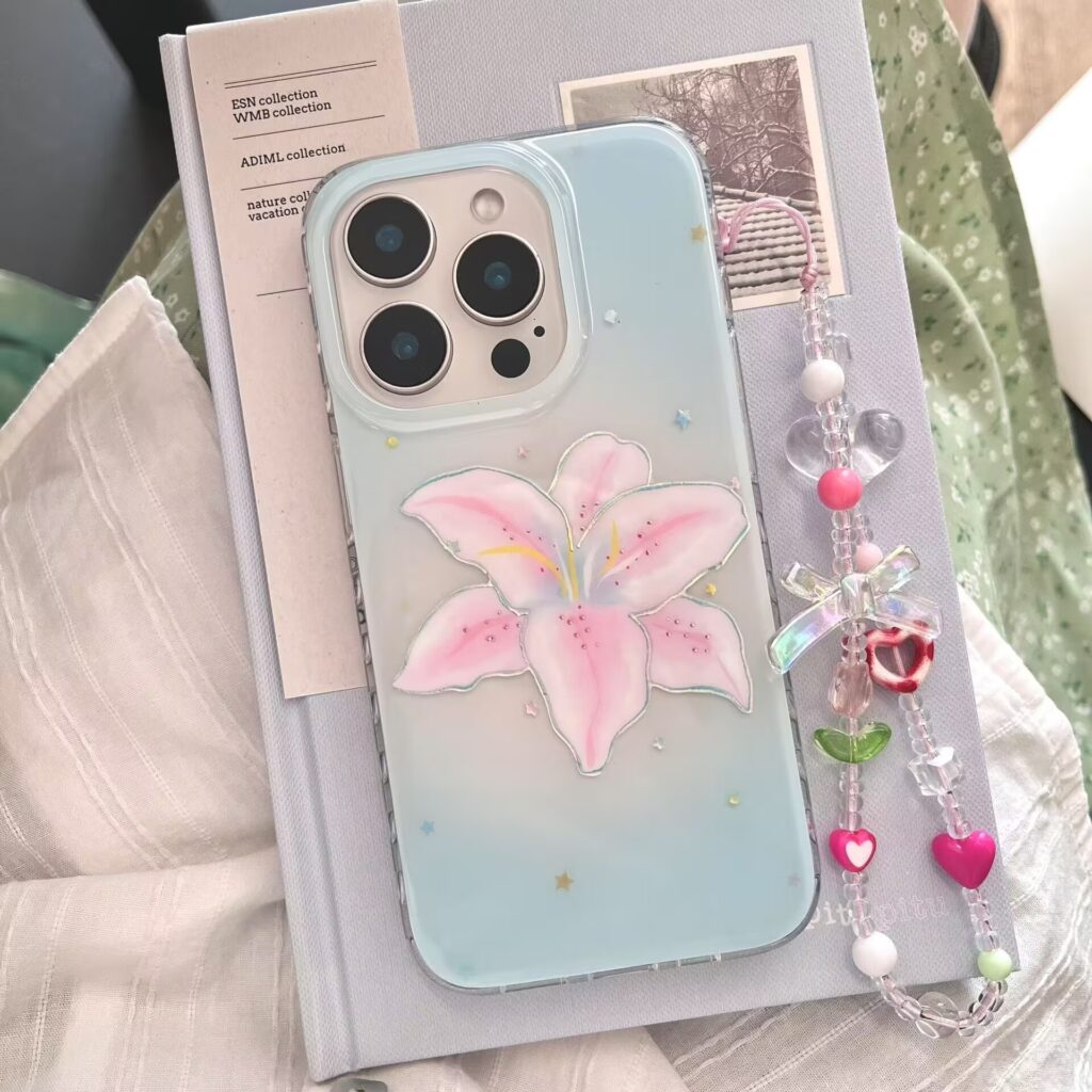 Minimalist Gilded-line Daffodil Phone Case Fresh And Stylish