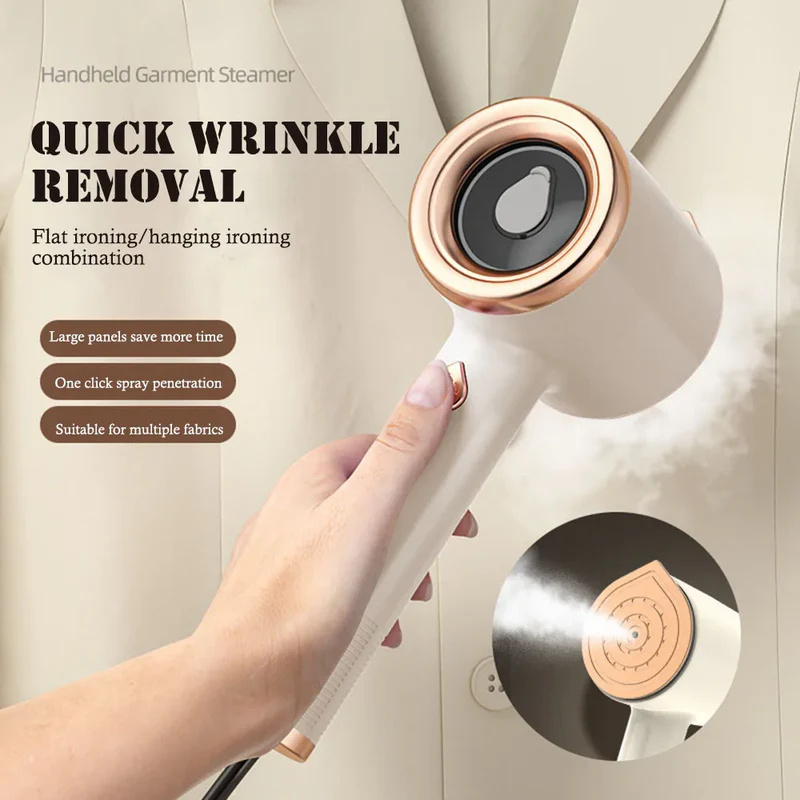 Mini Portable Handheld Garment Steamer Fabric Steam Iron For Clothes Travel Home Appliances Vertical US Plug Ironing Machine - Image 1