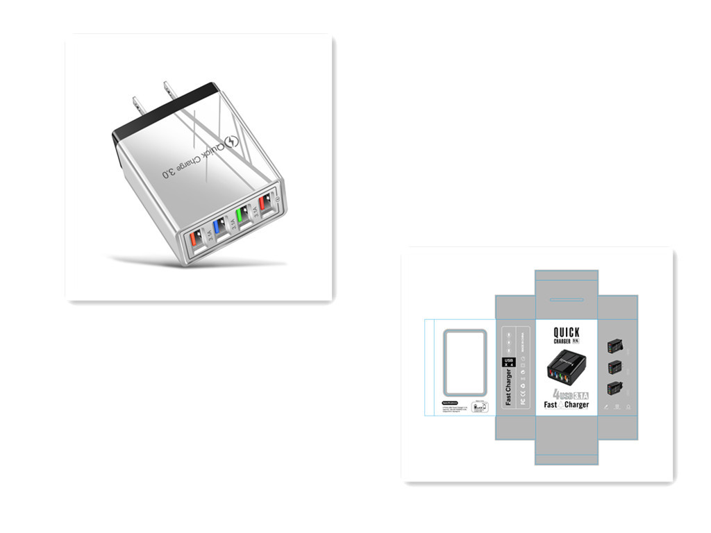USB Charger Quick Charge 3.0 4 Phone Adapter For Tablet Portable Wall Mobile Charger Fast Charger - Image 46