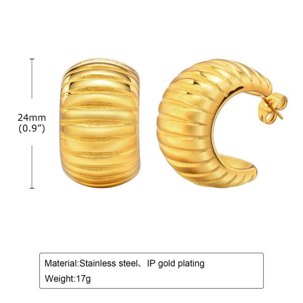 Elegant All-match Stainless Steel Earrings - Image 6