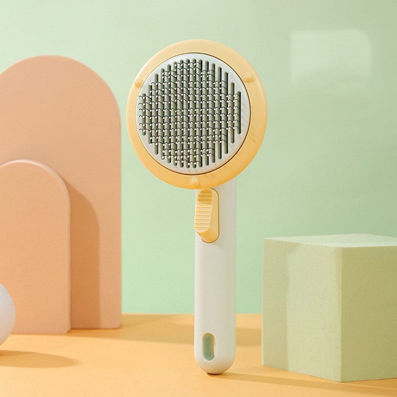 New Pet Cat Brush Hot Selling Hand-held Steel Wire Self-cleaning Comb Looper For Hair Removal - Image 52