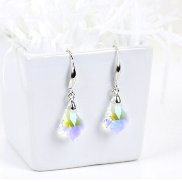 Women's S925 Silver Needle Colorful Crystal Earrings - Image 11