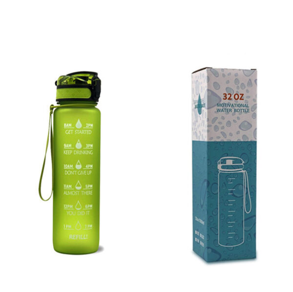1L Tritan Water Bottle With Time Marker Bounce Cover Motivational Water Bottle Cycling Leakproof Cup For Sports Fitness Bottles - Image 38