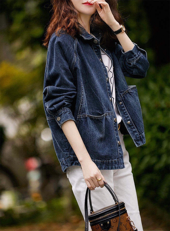 Slimming Baseball Jacket For Women Preppy Style - Image 7