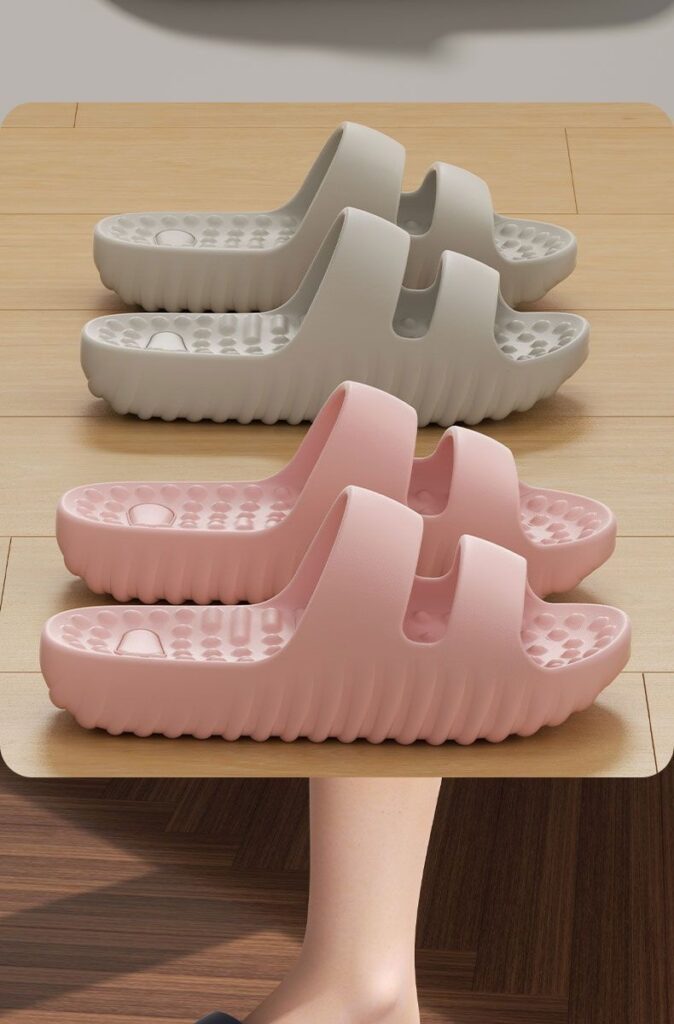 Thick-soled Massage Slippers Indoor Home Use Non-slip And Quiet EVA Material Deodorizing