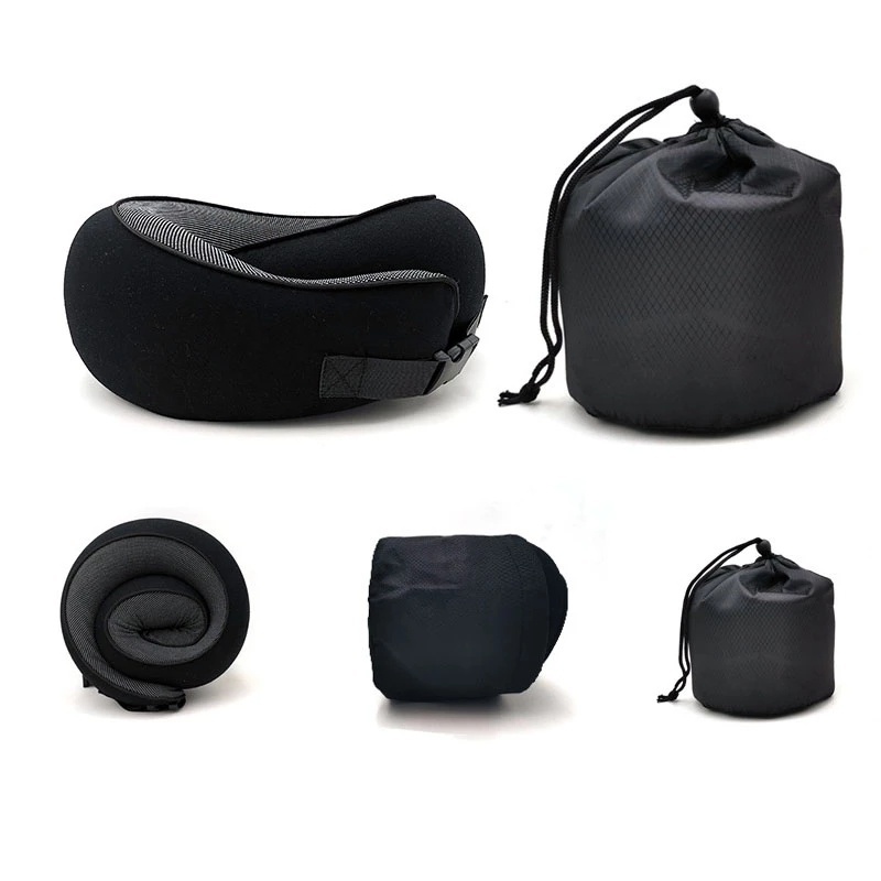 Travel Neck Pillow Non-Deformed Airplane Pillow Travel Neck Cushion Durable U-Shaped Travel Memory Cotton Nap Neck Pillow - Image 5