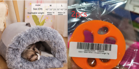 New Splice Portable Pet Nest Portable Autumn And Winter Warm Dog Nest Moisture-proof Long Fur Cat Nest Cross Border Pet Nest - Image 12