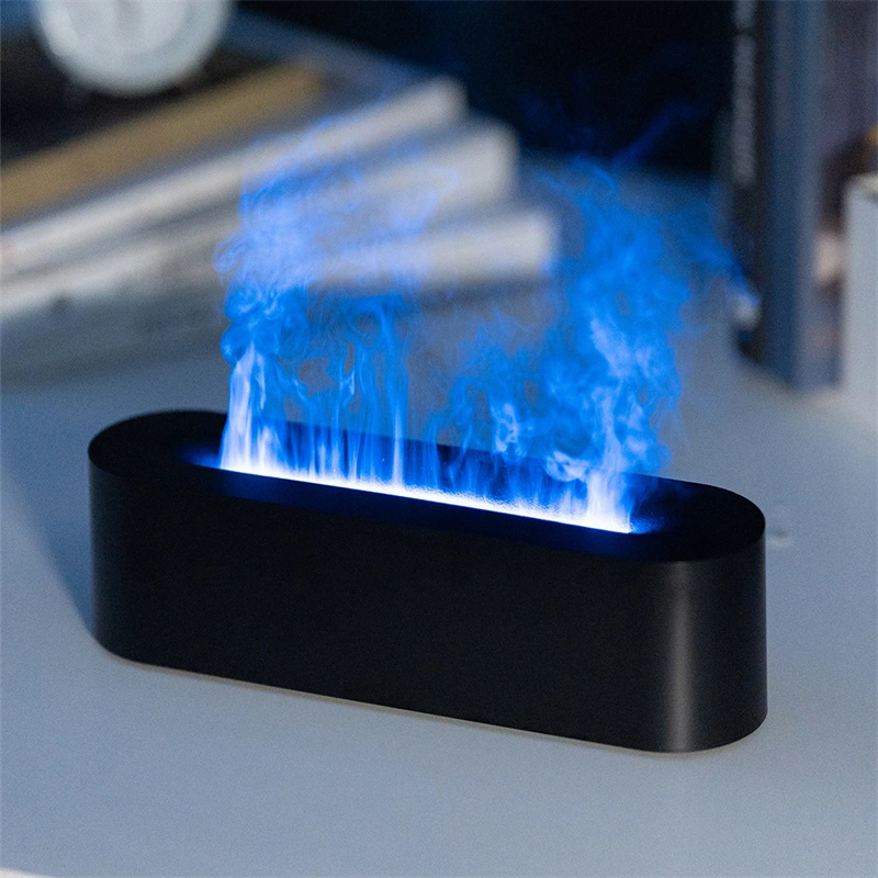 Flame Aroma Diffuser Air Humidifier Ultrasonic Cool Mist Maker Fogger Led Essential Oil Lamp Realistic Fire Difusor - Image 8