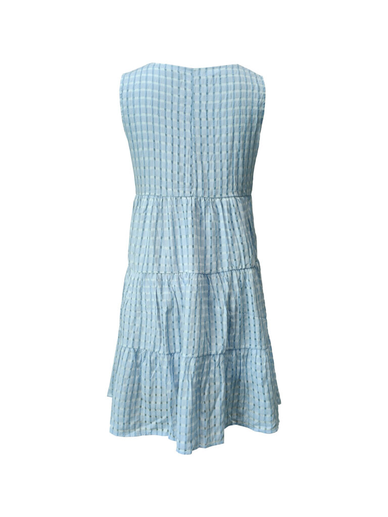 Women's Casual Solid-Colored Hollow-Out Vest Dress For Lunch Break