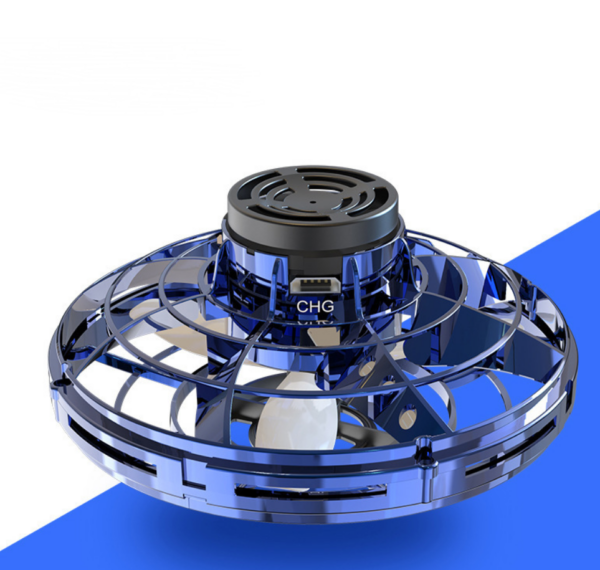 Mini Fingertip Gyro Interactive Decompression Toy Drone LED UFO Type Flying Helicopter Spinner Toy Kids - Image 14