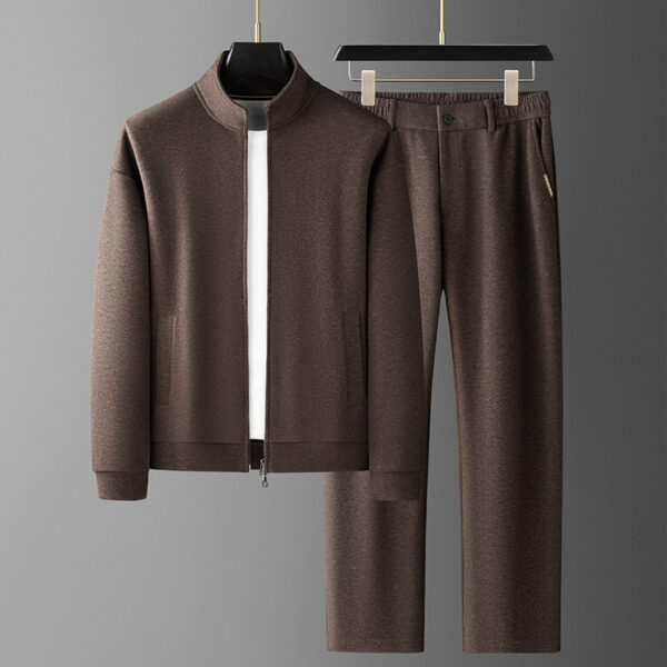 Men's Fashion Casual Stand-Collar Sweatshirt Sports Suit - Image 37