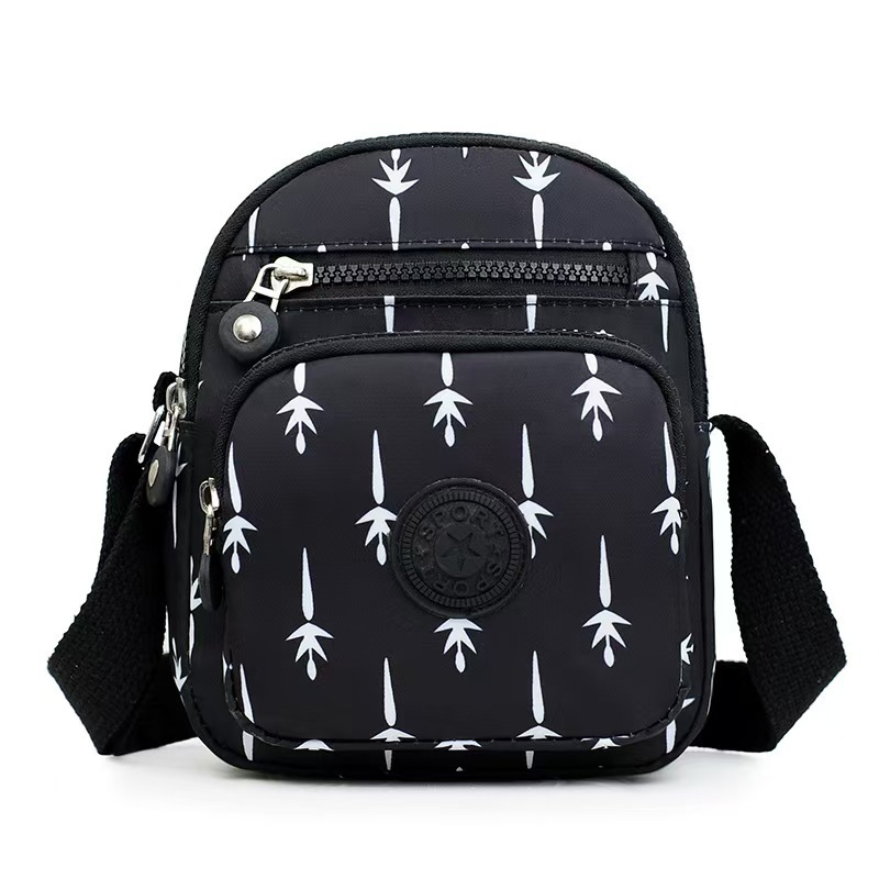 Lightweight Multi-Layer Oxford Cloth Crossbody Fashionable Small Square Bag