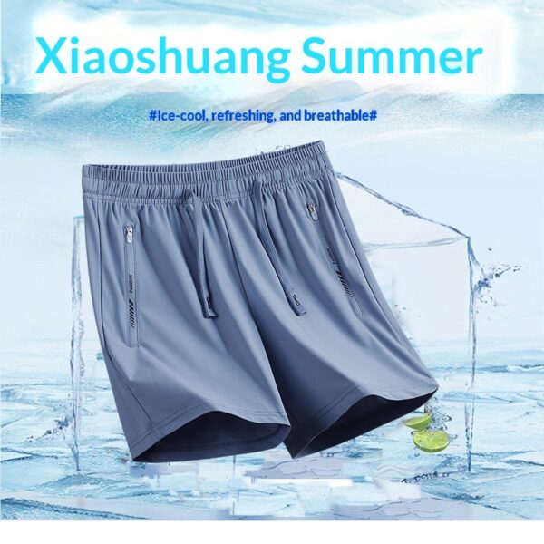 Quick-drying Loose-fitting Mens Sporty Casual Pants Thin Ice Silk Fabric - Image 29