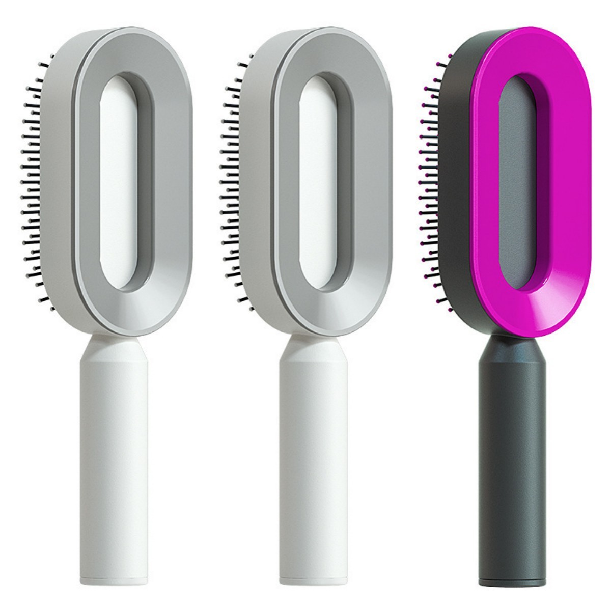 Self Cleaning Hair Brush For Women One-key Cleaning Hair Loss Airbag Massage Scalp Comb Anti-Static Hairbrush - Image 64