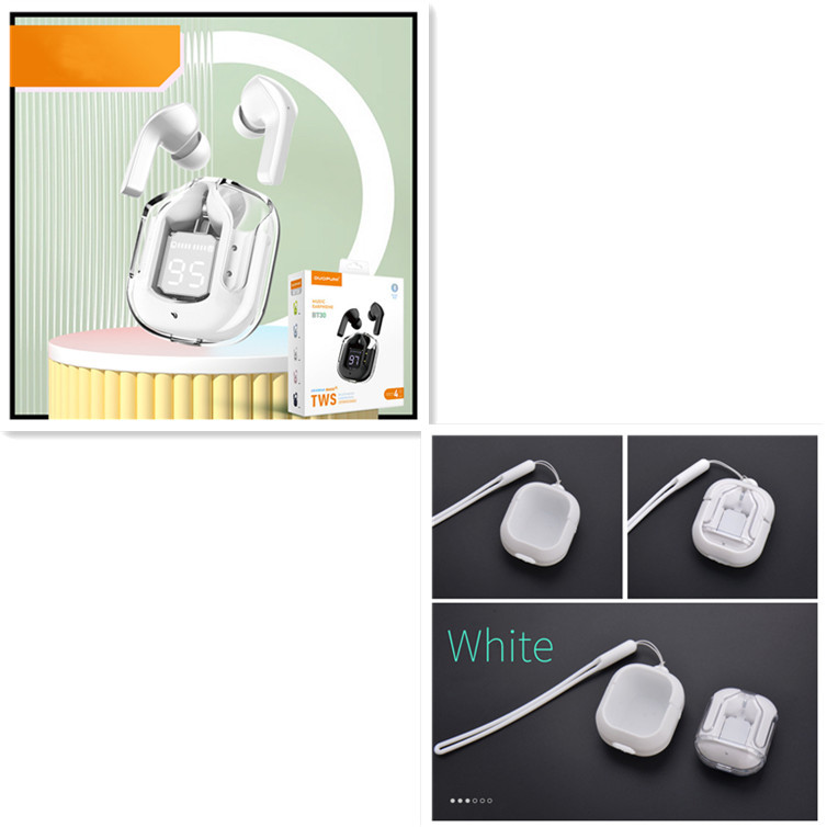 New Mini Transparent Wireless Bluetooth Headset Digital Display ENC Noise Reduction True Wireless Sports Music - Image 40