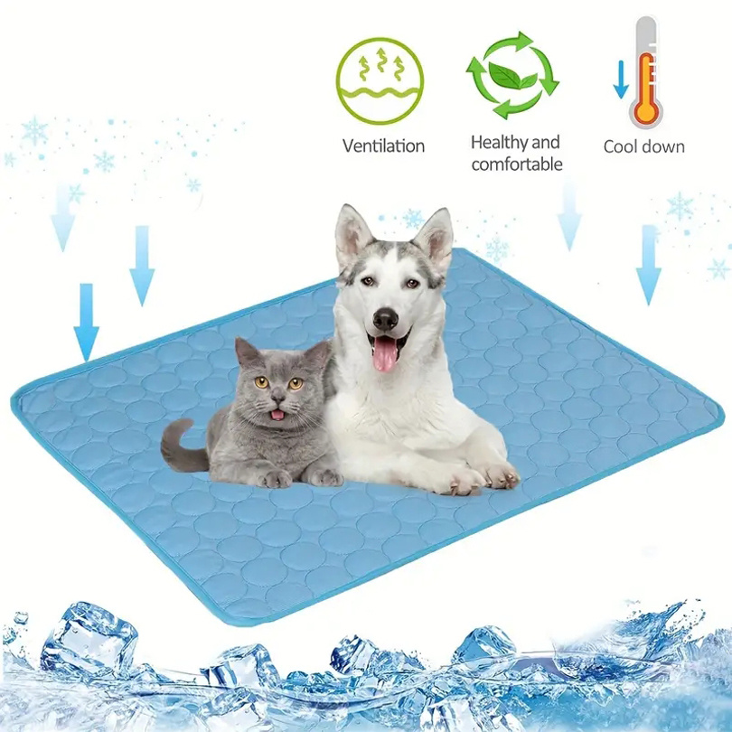 Dog Cooling Mat Summer Pets Cold Bed Extra Large For Small Big Dogs Pet Accessories Cat Durable Blanket Sofa Cat Ice Pad Blanket Pet Products - Image 1