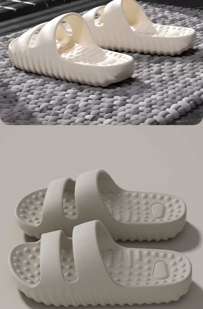 Thick-soled Massage Slippers Indoor Home Use Non-slip And Quiet EVA Material Deodorizing