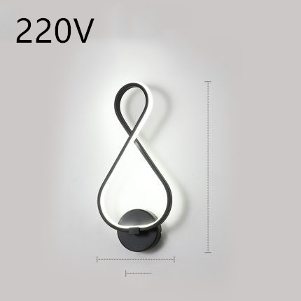 led wall lamp nordic minimalist bedroom bedside lamp - Image 17
