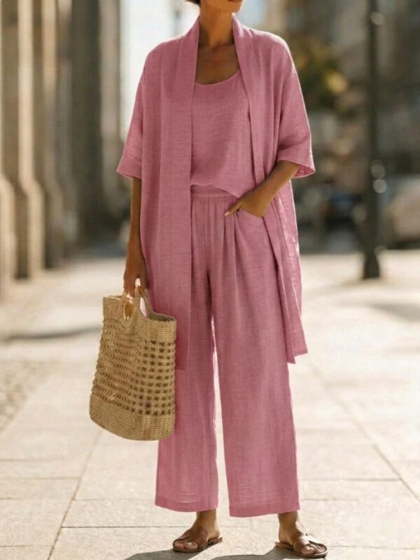 Resort-style Cozy And Casual Three-piece Set - Image 5