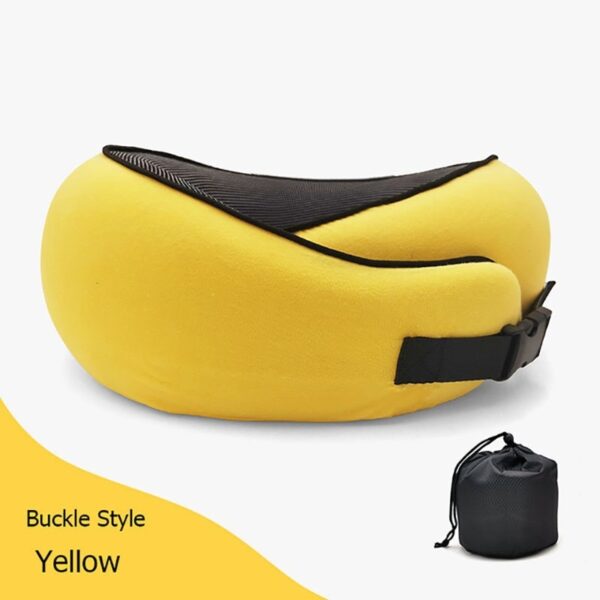 Travel Neck Pillow Non-Deformed Airplane Pillow Travel Neck Cushion Durable U-Shaped Travel Memory Cotton Nap Neck Pillow - Image 8