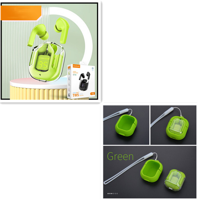 New Mini Transparent Wireless Bluetooth Headset Digital Display ENC Noise Reduction True Wireless Sports Music - Image 36