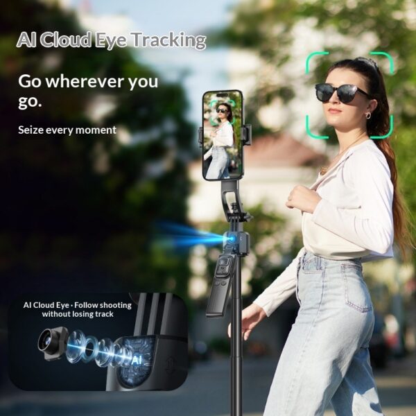 C17 Smartphone Selfie Stick Smart  Stabilized Extendable Gimbal With Full Auto Mode - Image 8