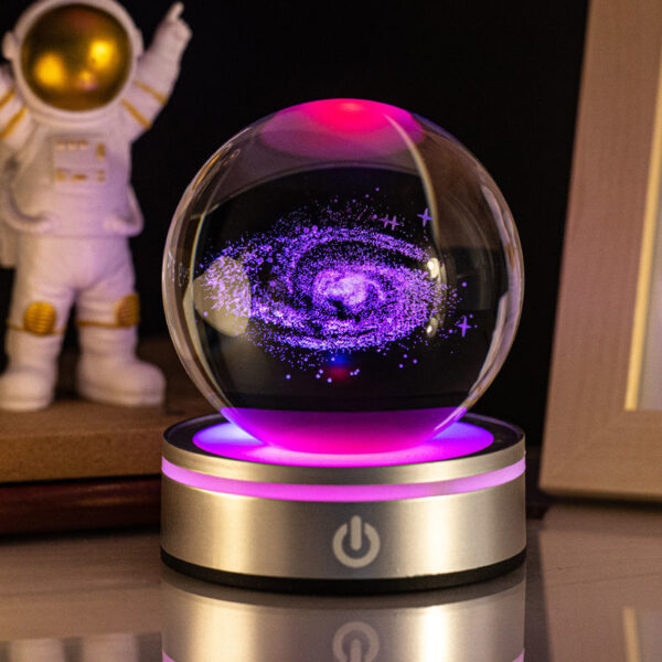 Creative 3D Inner Carving Luminous Crystal Ball Colorful Gradient Small Night Lamp Home Decorations Gifts Selection - Image 19