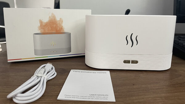 Best Selling USB Ultrasonic Flame Humidifier Led RGB Colorful Essential Oil Fire Flame Aroma Diffuser - Image 14