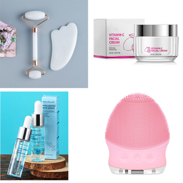 Hyaluronic Acid Face Serum Anti-Aging Shrink Pore Whitening Moisturizing Face Cream Dry Skin Care - Image 3