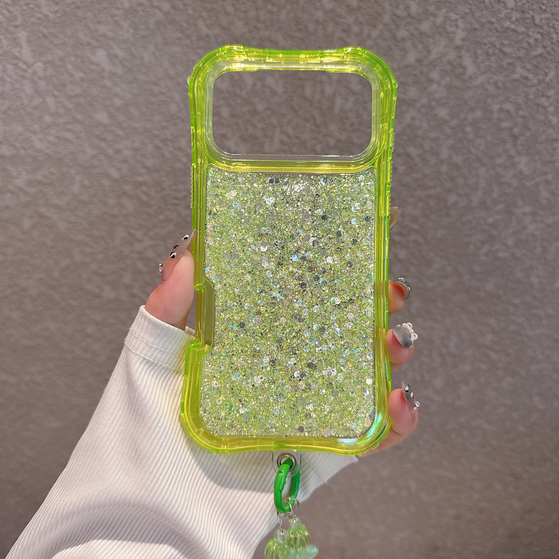South American-style Slimming Phone Case With 3-in-1 Glitter Epoxy Drop-proof Design And A Matching Bracelet - Image 13