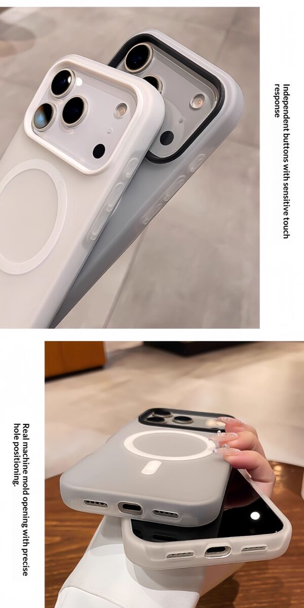Suitable For 17 Pro Max Phone Case  Jelly Magnetic Two in one Frosted Simple Drop proof - Image 11