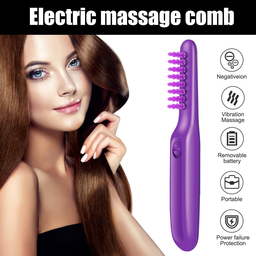 Electric Detangling Brush Scalp Massage Hair Brush - Image 1