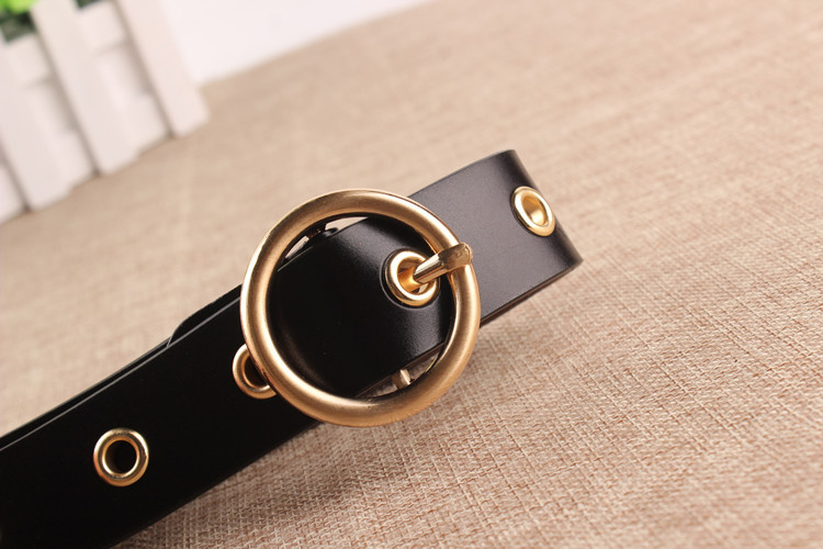 Classic Round Buckle No Hole Belt - Image 14